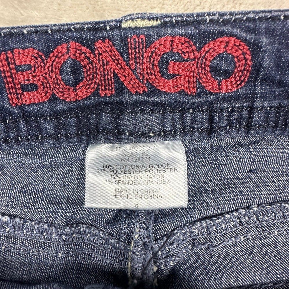 Bongo Womens Dark Wash Capri Jeans Cropped  super low rise Y2K 90s style Size 9 - Picture 8 of 12